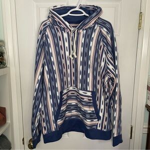 Lands End NWOT Navajo Hoodie Cozy Sweatshirt Extra Large
